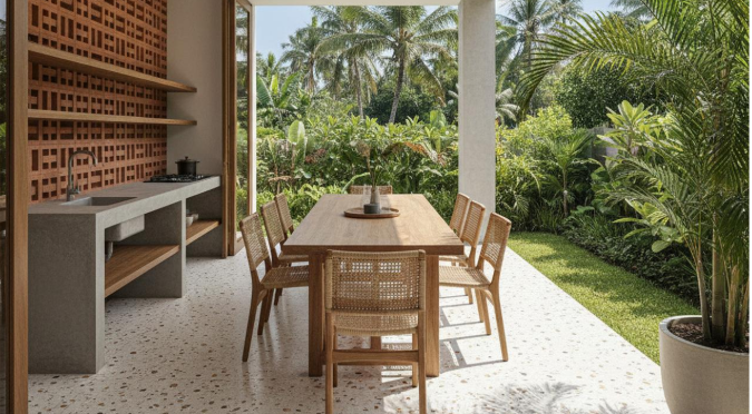 Ubah Teras Menjadi Resor Mewah: Sentuhan Elegan dengan Wastafel Outdoor Modern